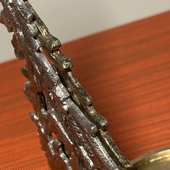 Metzke vintage fir tree with birds pewter silver and gold - Picture 8 of 16